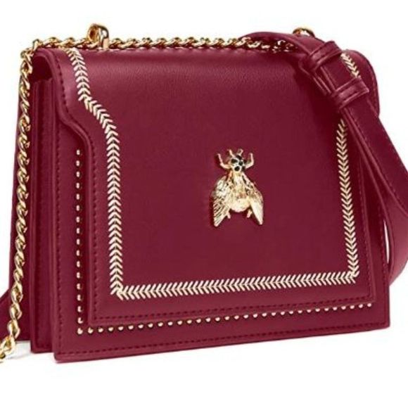 Women Small Crossbody Bag with Metal Chain - Picture 1 of 7